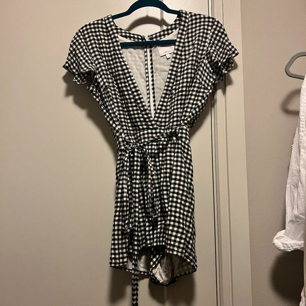 Privacy Please Checkered Romper